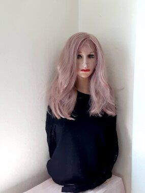 Smoky pink lace front wig 18'' Lace front wig